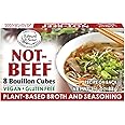 Edward & Son's Not Beef Bouillon Cubes - Vegan Broth Cubes, Stock Cubes, Vegetable Broth, Gluten Free, No Trans Fat, Use in Soups, Stews and Pilafs (8 Cubes of Each) - Pack of 1