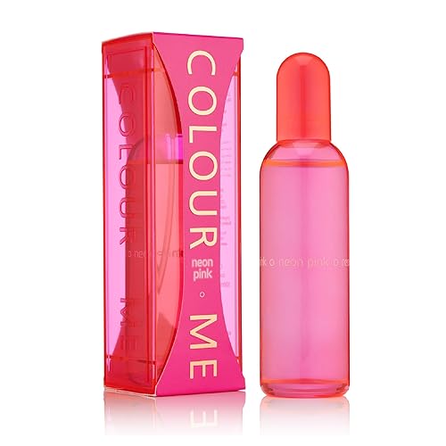 COLOUR ME Milton-Lloyd Neon Pink - Oriental Parfume for Women - Floral Woody Fragrances - Long Lasting Parfume for Women - Womens Parfume - 3.4 oz - Amazon deal for $19.79