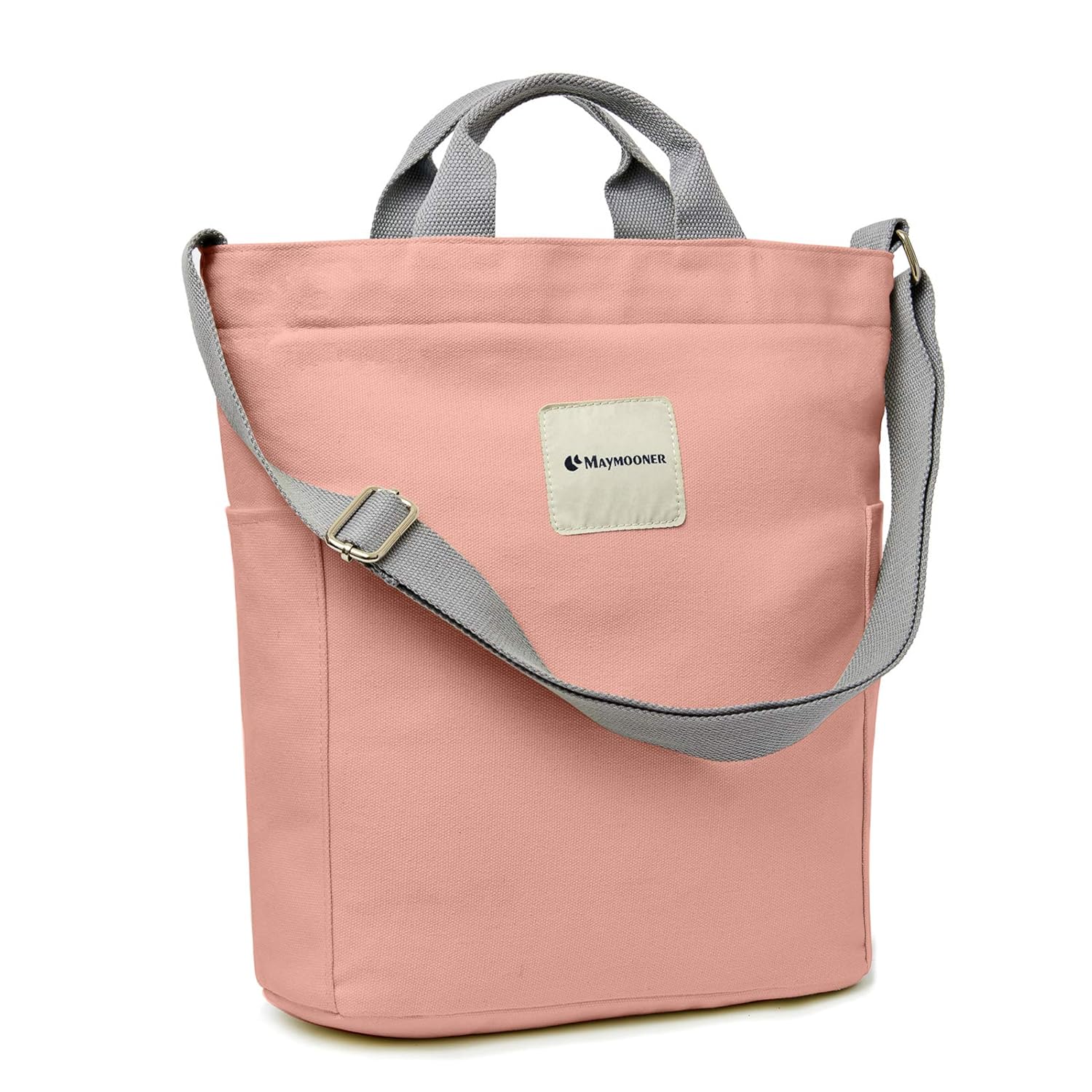 Buy Canvas Tote Bag With Zipper And Pockets Casual Crossbody School Planner Hobo Bags For Women