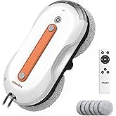 Alfabot Window Cleaning Robot, X7Pro Dual-Side Water Spray Window Robot Cleaner with 3980PA Suction, 60ml Tank, Smart Auto-Cl