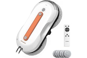 Alfabot Window Cleaning Robot, X7Pro Dual-Side Water Spray Window Robot Cleaner with 3980PA Suction, 60ml Tank, Smart Auto-Cl