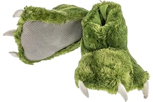 Lazy One Animal Paw Slippers for Kids and Adults, Fun Costume for Kids, Cozy Furry Slippers