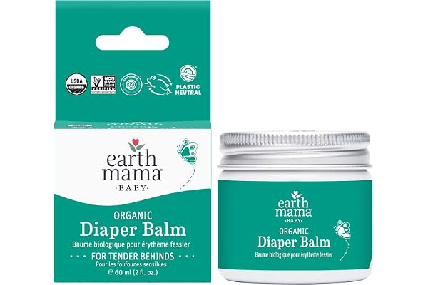 Earth Mama Organic Baby Diaper Balm, 60ml
