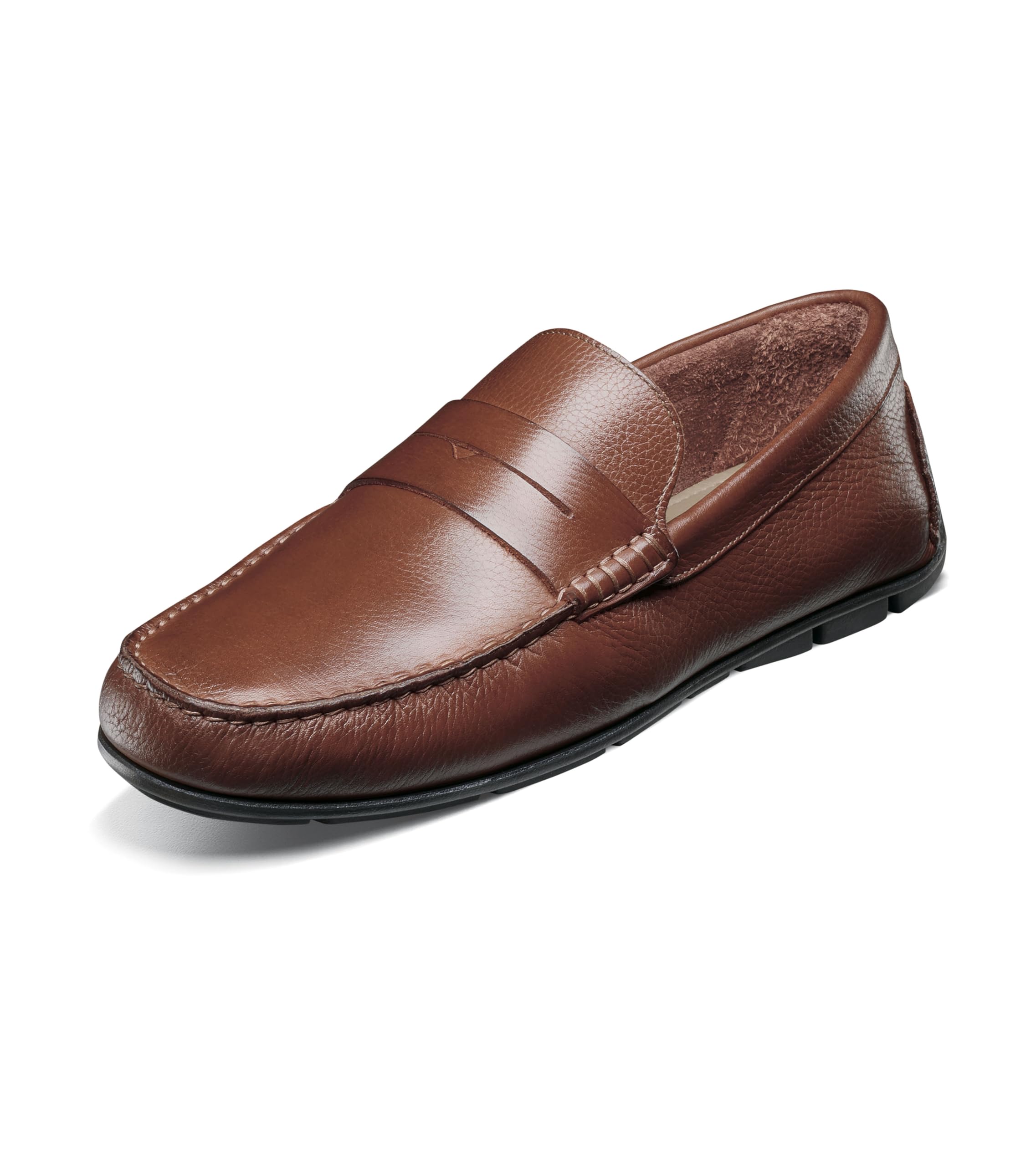 Florsheim Men’s Lago Penny Driver, Cognac Milled, 7.5 Wide