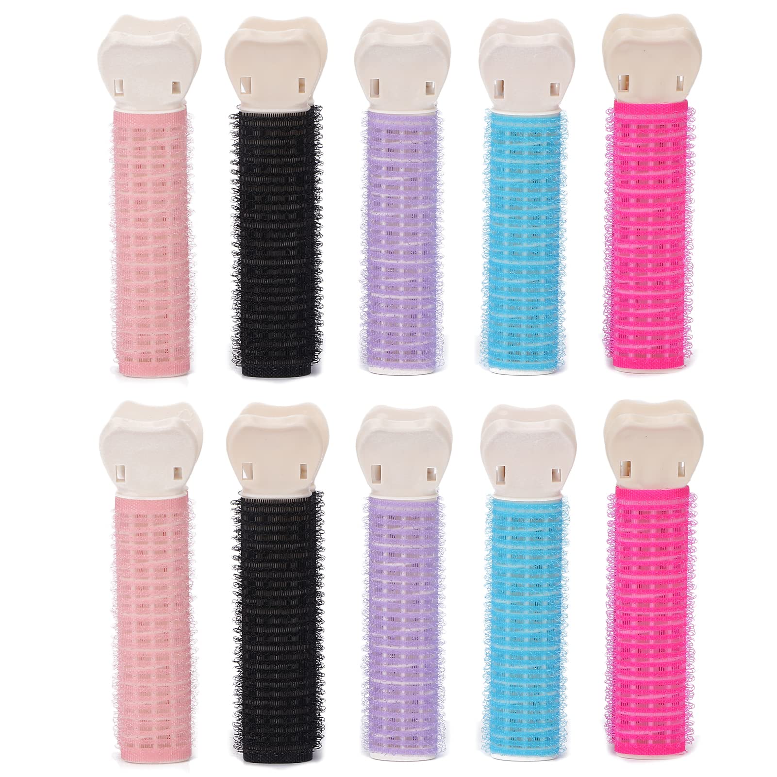 10Pcs Hair Clip Curler, Washable Reusable Portable Hair Root Clips for Girl Hair Styling
