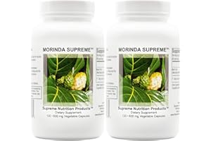 SUPREME NUTRITION PRODUCTS Supreme Nutrition Morinda Supreme, Whole Noni Fruit Capsules (130 Count (Pack of 2))