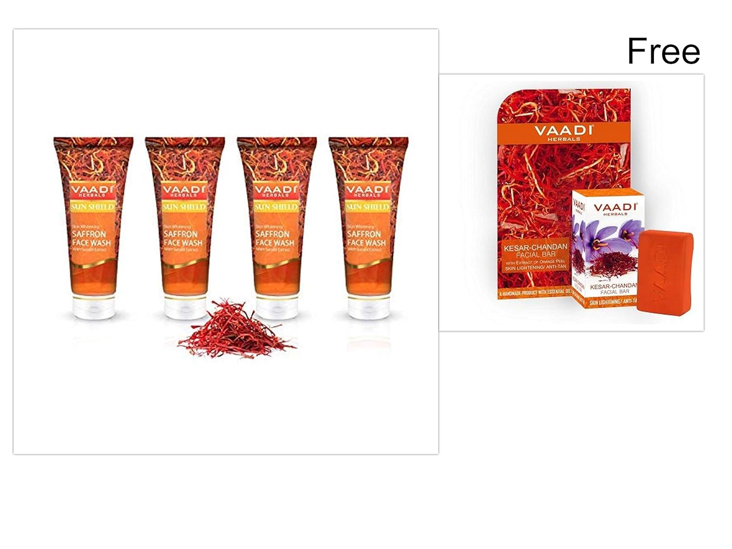 vaadi saffron face wash