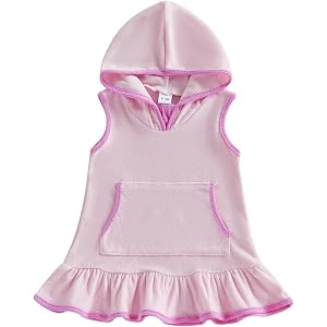 SZMBCMYXRZY Toddler Girl Swim Cover Up Swimsuit Coverup Kids Baby Beach Towel Dress Bathing Suit Cover Ups for Swimwear