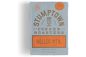 Stumptown Coffee Roasters, Medium Roast Organic Whole Bean Coffee - Holler Mountain 18 Ounce Bag with Flavor Notes of Citrus Zest, Caramel and Hazelnut