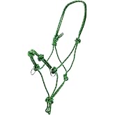 Southwestern Equine Side Pull Rope Halters with Nickle Plated Rings