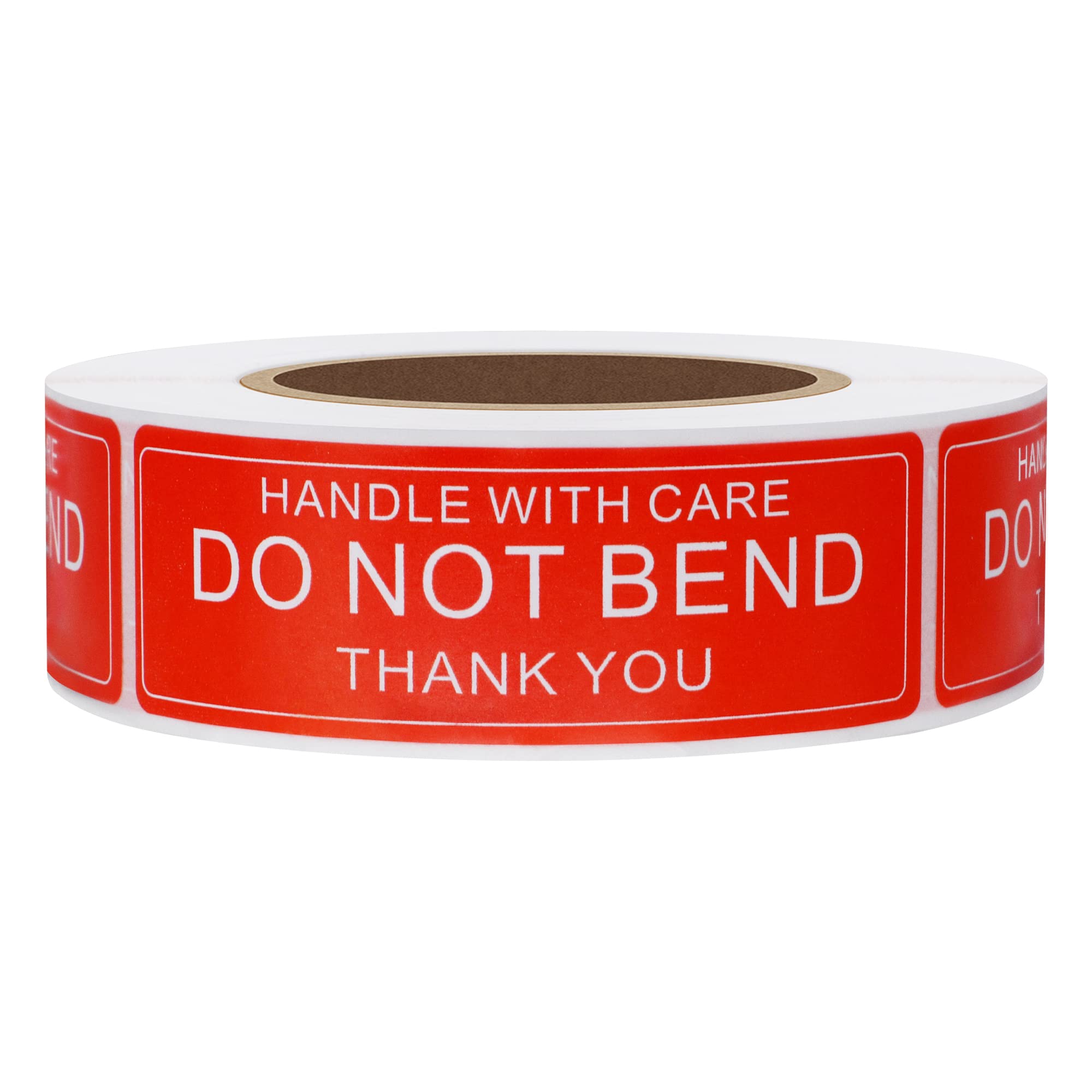 Hylabelest 1x3 Inch Handle with Care Do Not Bend Thank You Stickers Shipping Address Warning Labels Total 500 Per Roll