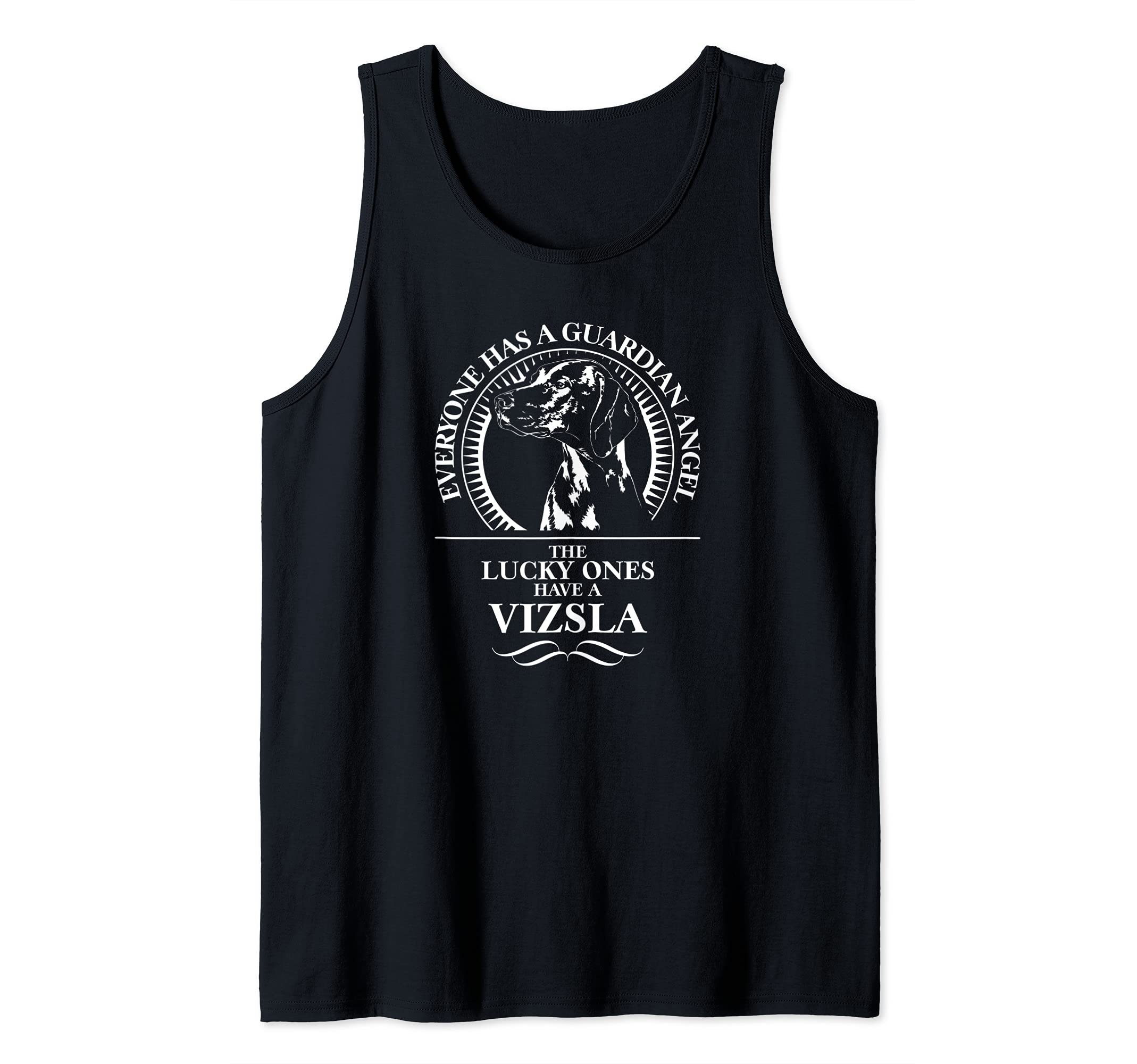 Proud Vizsla Guardian Angel dog saying Tank Top
