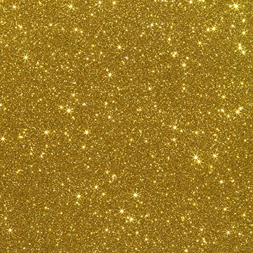 Three (3) 10"x12" Sheets of Siser Glitter Iron-on Heat Transfer Vinyl Sheets (Gold)