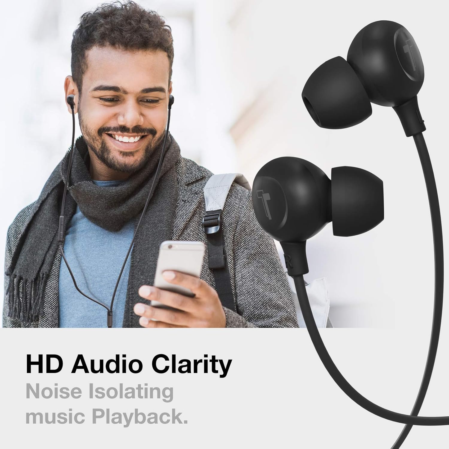 Thore iPhone Earbuds (Apple MFi Certified) Lightning Connector in-Ear Earphones (V60) Wired Headphones with Microphone for iPhone 13 Pro Max/12/11/XR/Xs /7/8 Plus/SE - Image 3