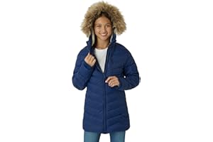Eddie Bauer Girl's Long Parka Jacket - Down Bubble Coat with Fur Hood for Girls (3-16)