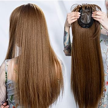 Amazon Com 22 Inches Wig Hair Female Long Hair Head Top 3d