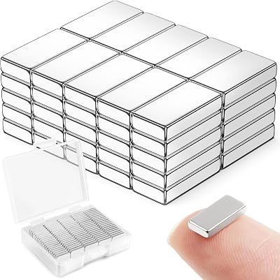 FINDMAG Strong Neodymium Magnets Bar 10x5x2 mm 50 Pack NiCuNi Coated
