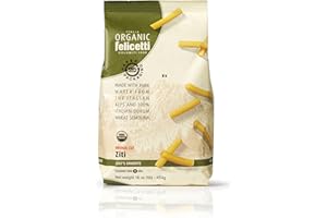 Organic Felicetti Ziti Pasta Italian Non-GMO 16oz (454g) 2 Pack