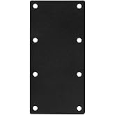 4 PCS 9-1/4" x 4-1/2" Black Flat Straight Mending Bracket Plate, Repair Tie Plate
