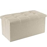 YOUDENOVA 30 Inches Folding Ottoman With