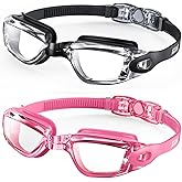Aegend Swim Goggles, 2 Pack Swimming Goggles No Leaking Adult Men Women Youth