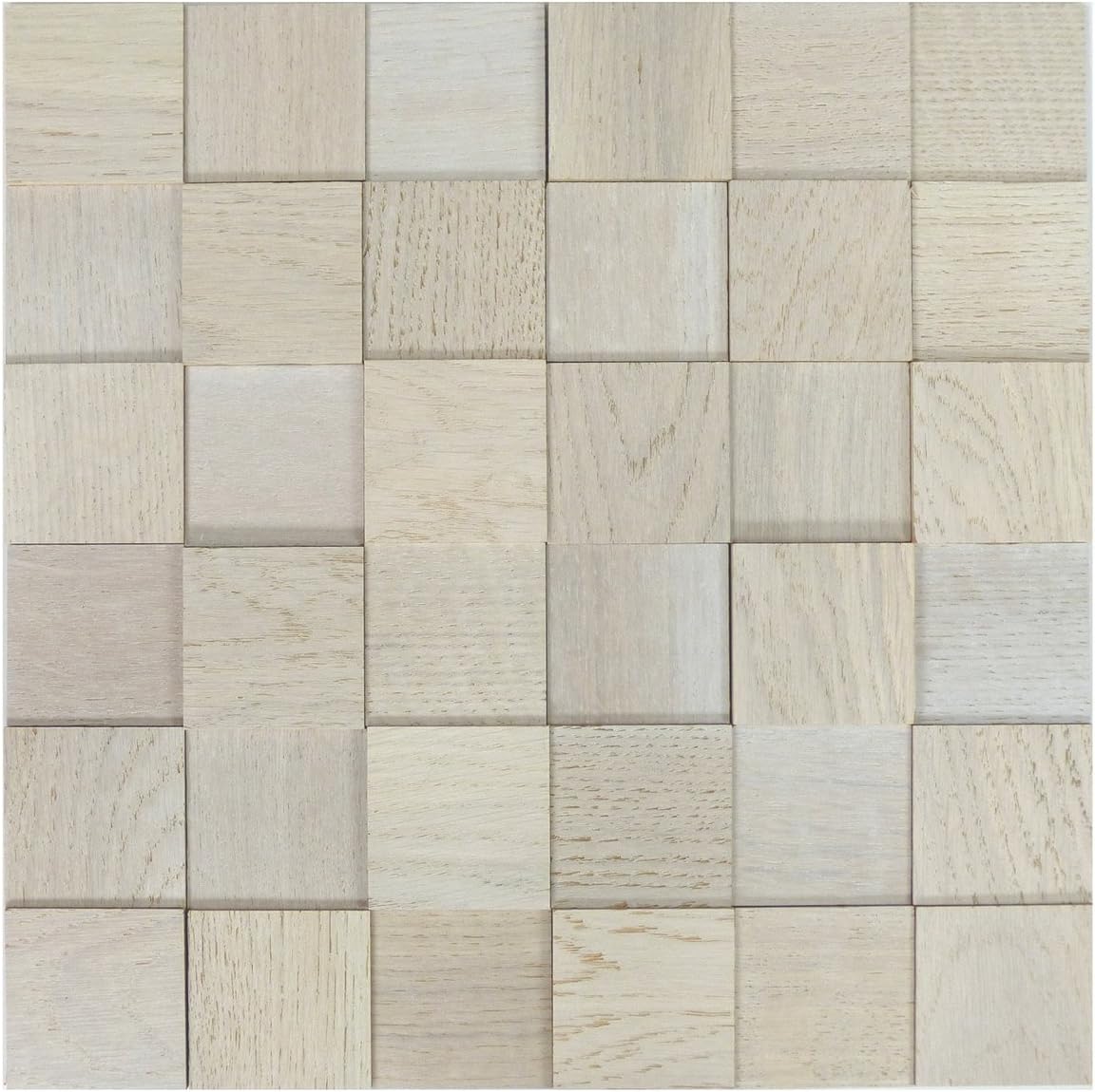 wodewa Paneles de Madera Autoadhesivo para Pared Roble ártico 30 x 30cm