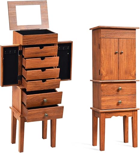 CHARMAID Standing Jewelry Armoire 