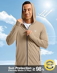 G Gradual Men's UPF 50+ Sun Protection Hoodie