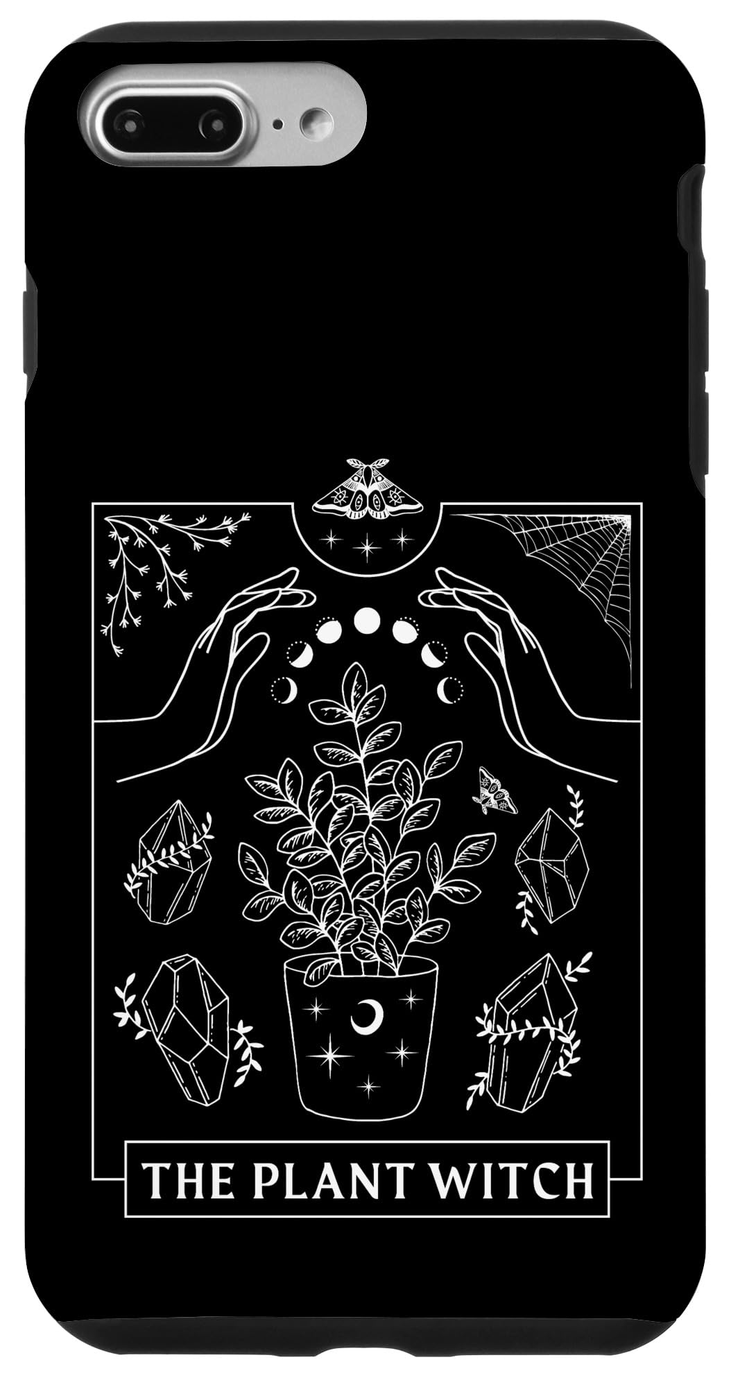 Tarot Card Plant Witch Green Houseplant Gardening Lover Case for iPhone 7 Plus/8 Plus
