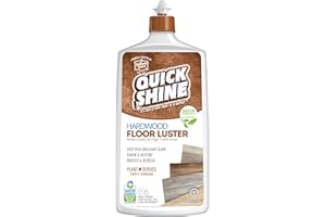 Quick Shine Hardwood Floor Luster-Polish 27oz | Plant-Derived w/Carnauba | Safer Choice, No PFAS, pH Neutral | Ready to Use Formula w/Anti-Slip Technology | Simply Squirt & Spread | Made in USA