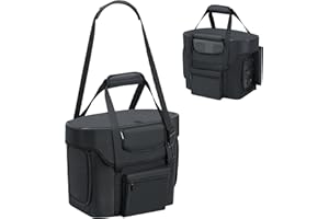 Deknuosport Portable Generator Cover Compatible with ECOFLOW DELTA 2 Power Station, Storage Case with Adjustable Shoulder Strap,Power Carrying Bag with Side Zipper, Soft Generator Covers for Outside