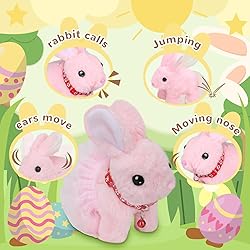 NOLAKMI Easter Bunny Stuffed Animal, Ideal Easter