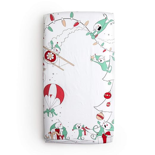 christmas baby crib sheets