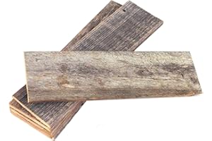 HomeRoots Pack Of 6 Rustic Natural Weathered Grey Wood Planks