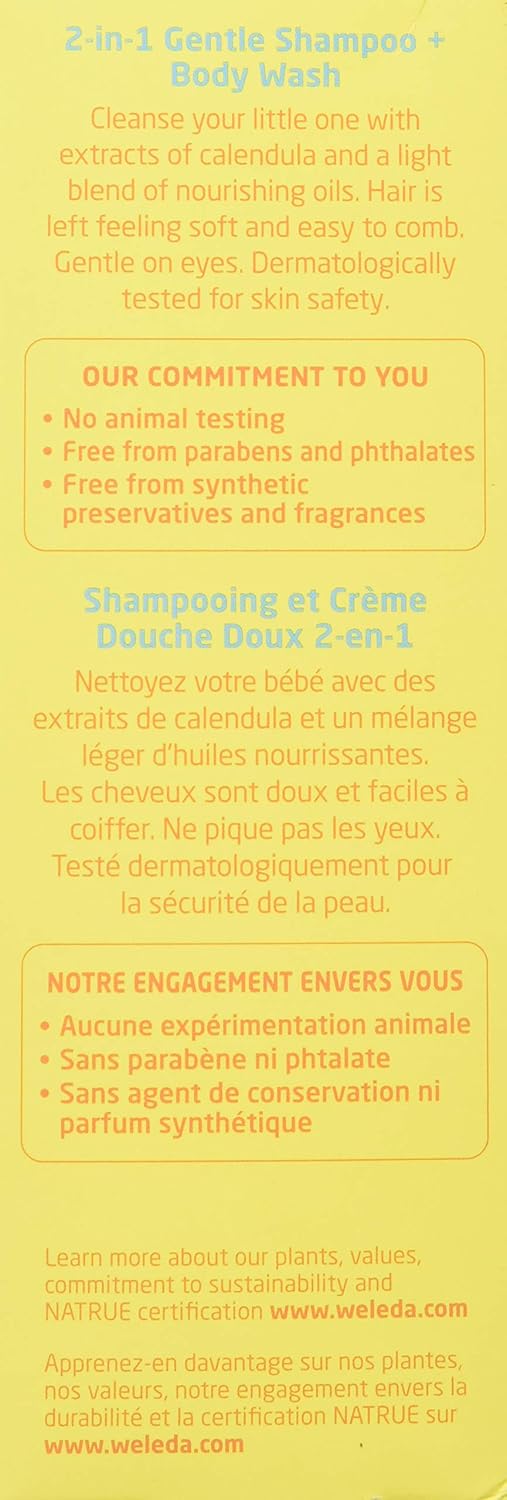 weleda calendula shampoo & body wash 200ml