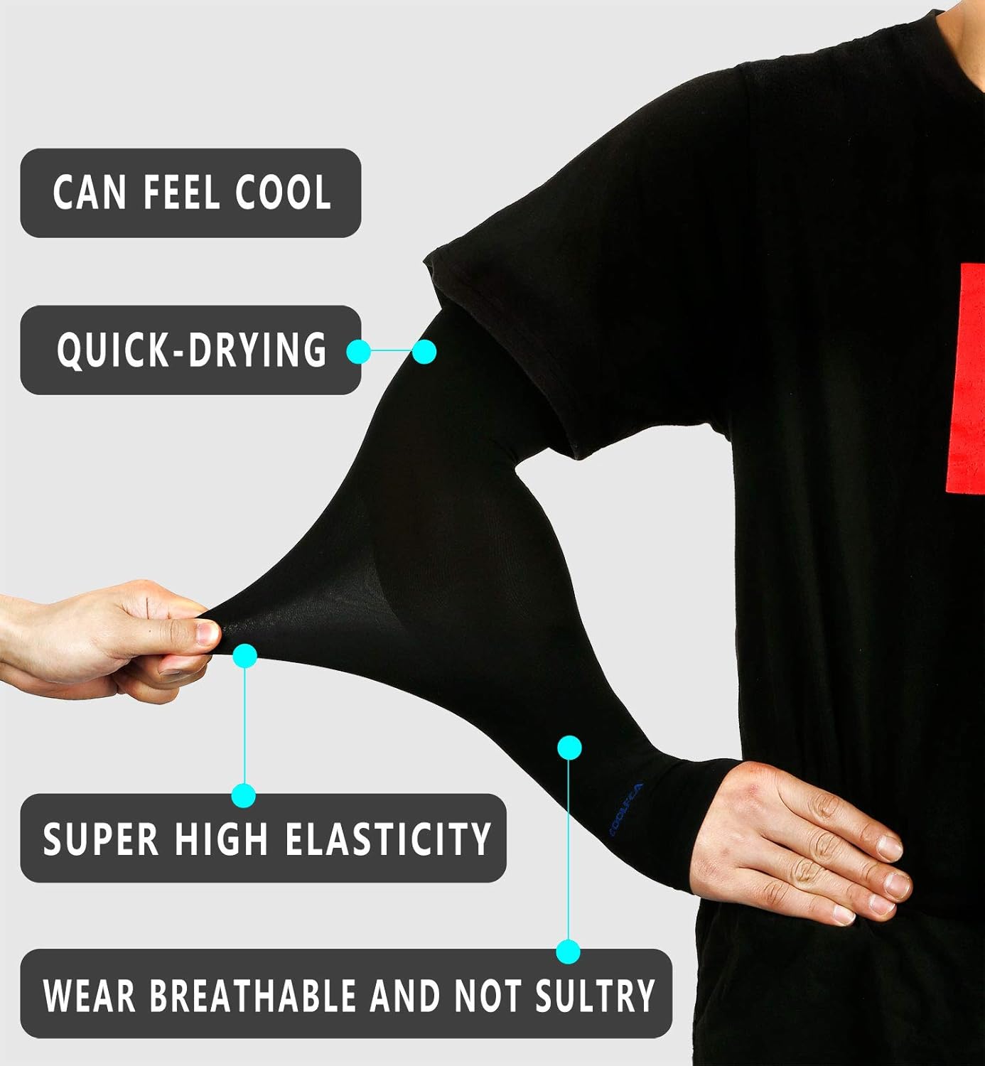 Achiou Arm Sun Sleeves Compression UV Protection Cooling for Men Women Summer Sunblock, Cycling Driving Golf Running : Clothing
