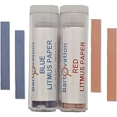 Bartovation Red and Blue Litmus Test Paper Combo Pack, 200 Total Strips | Acid/Base pH Indicator Strips, Made in USA, Qualitative