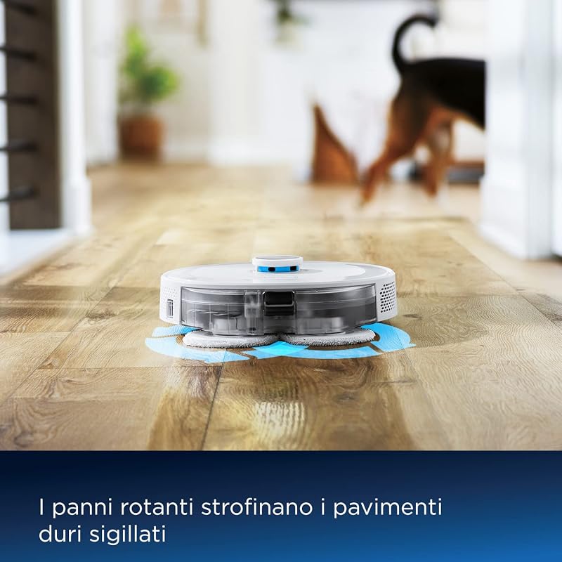 SpinWave R5 | Aspirapolvere Robot con Mop | Navigazione LIDAR | Rilevamento di Tappeti e Moquette | Aspirazione Potente Fino a 2000pa | Aspirapolvere Senza Fili | 61 dB | Bianco | 3475N