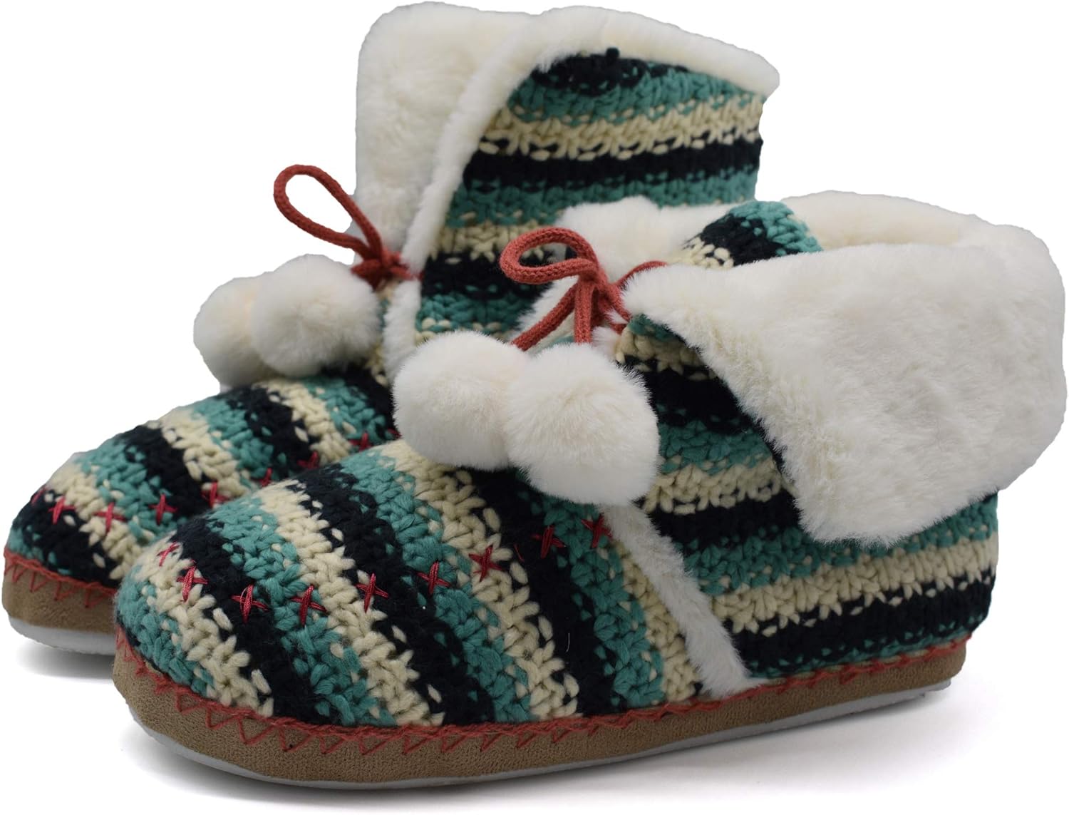 kids pom pom slippers