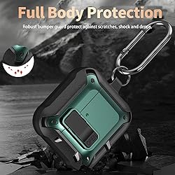 Olytop for Airpods 4 Case with Lock Clip, Rugged
