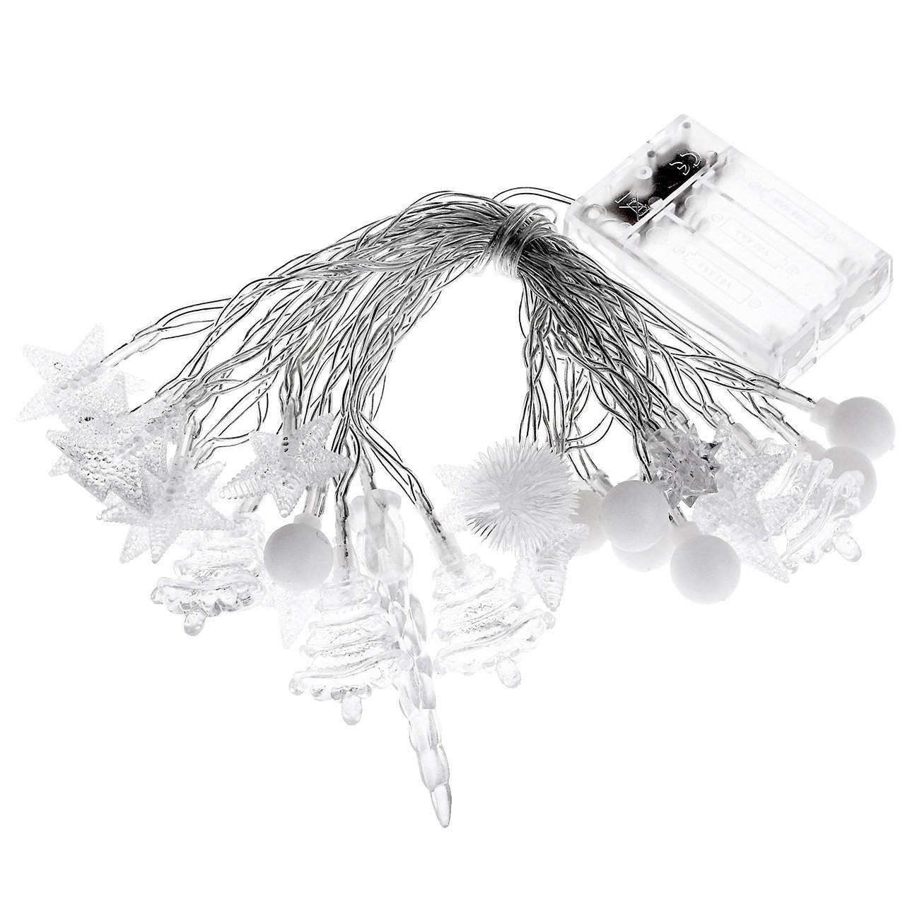 Yerwal Multi Color LED Christmas Lights,4.8M(15.75feet) LED Flash String Lights for Halloween Lights Decoration,Outdoor,Gardens,Homes,Wedding,Party