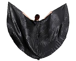Lauthen.S Belly Dance Isis Wings with Sticks Women