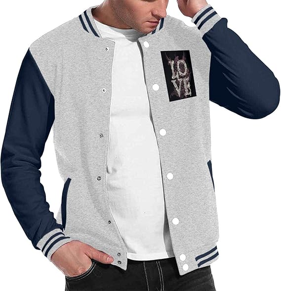 Amazon Co Jp メンズ両面プリント野球ユニフォーム Love 春 秋 冬のファッションメンズアウターウェア 買い物 買い物 デート 野球 バスケットボール サイクリング 服 ファッション小物