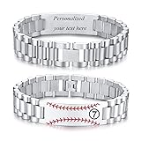 MEALGUET Personalized Baseball Number Bracelet Gift