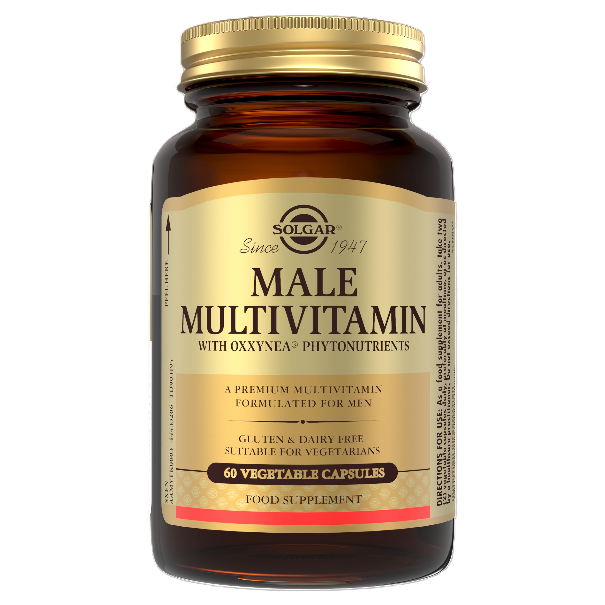 Solgar Male Multiple Tablets - Pack of 60 - Supports Metabolism and Reduces Fatigue - Immunity, Health and Bone Heart - Vegan