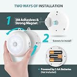 BLS Motion Sensor Light Indoor 3 Pack AA Battery Powered 150 Lumen view 5