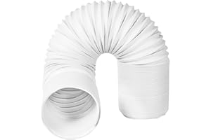 YoleShy Portable Air Conditioner Exhaust Hose 5.9 Inch Diameter AC Hose with Anti-Clockwise Thread 80 Inch Length Compatible with Delonghi and More