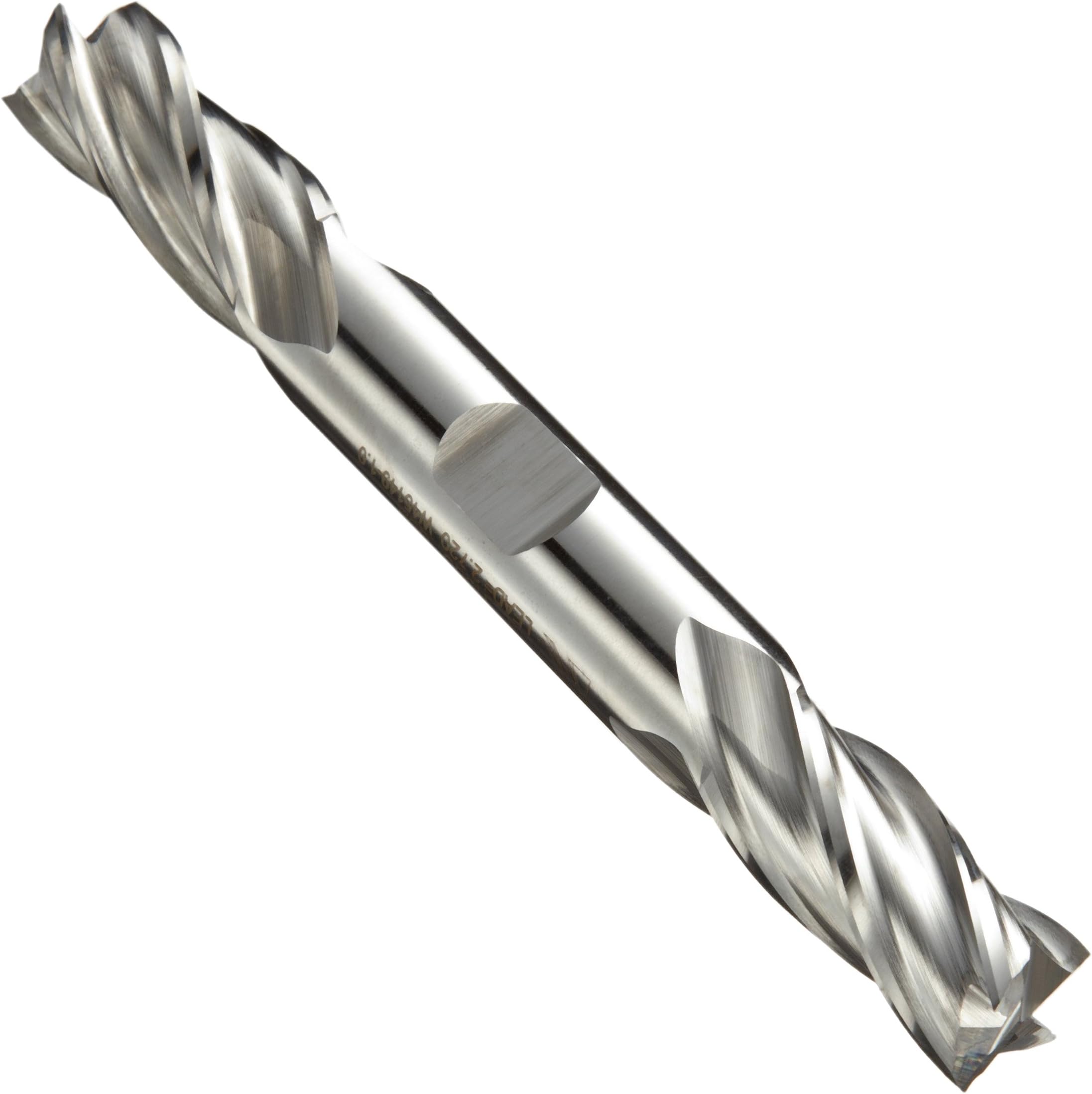 Niagara Cutter N56183 Cobalt Steel Square Nose End Mill, Weldon Shank, Uncoated (Bright) Finish, Roughing/Finishing Cut, 30-Degree, 4-Flute, 5" OAL, 0.563" Cut Diameter, 0.625" Shank Diameter