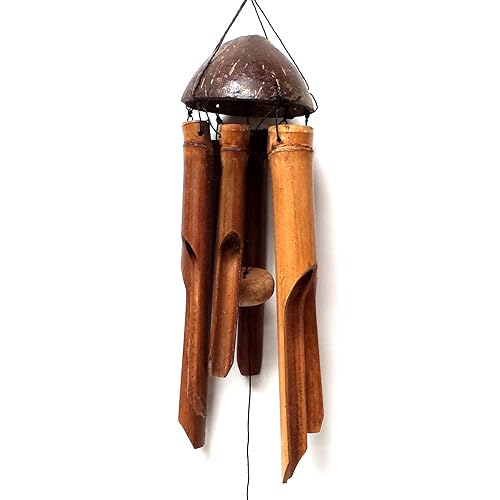 Bamboo Wind Chimes Bamboo and Coconut Fair Trade Wind Chime Outdoor