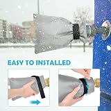 OFFCUP Outside Tap Covers for Winter 2 Pack Large Insulated Faucet Covers Grey view 5